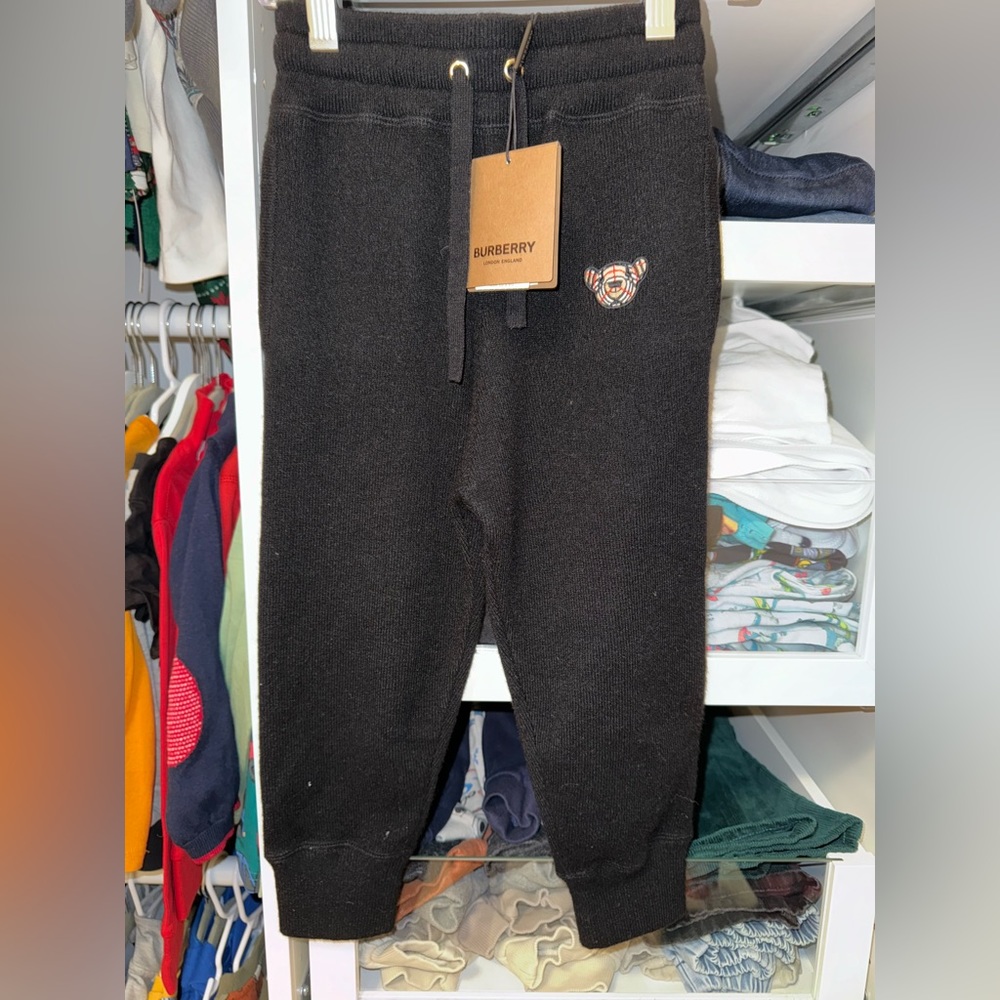 Authentic Burberry children’s Cash Bear joggers